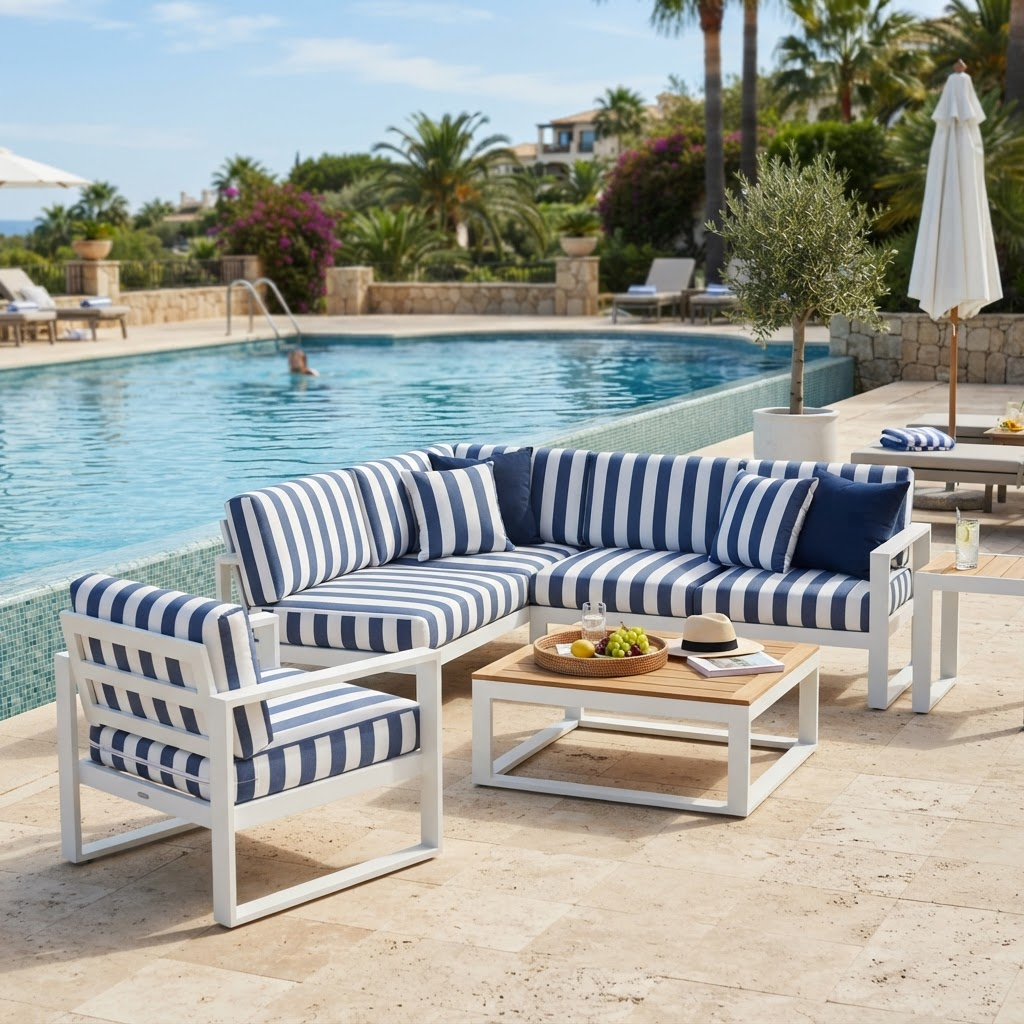 NOOSA 4 Piece Outdoor Lounge Setting